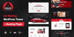 Aqualine – Car Washing Service with Booking System WordPress Theme 1.2.2