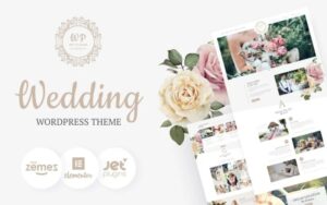 Belle Fleur – Wedding Landing WordPress Elementor Theme WordPress Theme 1.0.1