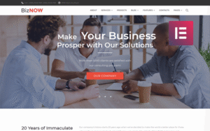 Biznow – Business Consulting WordPress Elementor Theme WordPress Theme 1.0.0
