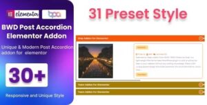 Blog Post Accordion Addon For Elementor 1.0