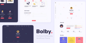 Bolby – Portfolio/CV/Resume WordPress Theme 1.0.6