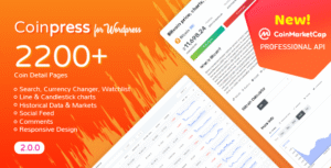 Coinpress – Cryptocurrency Pages for WordPress 2.3.2