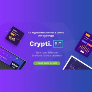 CryptiBIT Technology Cryptocurrency ICO/IEO Landing Page WordPress theme 1.3.2
