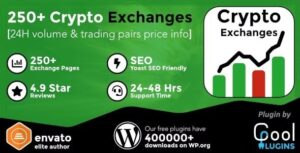 Cryptocurrency Exchanges List Pro – WordPress Plugin 2.7