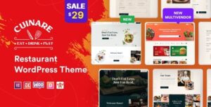 Cuinare – Multivendor Restaurant WordPress Theme 1.0.7