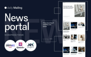 Daily Mailing – News Portal, TV Channel WordPress Theme 1.0.1