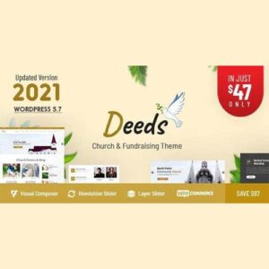 Deeds Best Responsive Nonprofit Church WordPress Theme 8.7