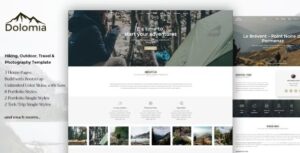 Dolomia – Hiking, Outdoor, Mountain Guide WordPress Theme 1.0