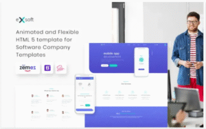 eXsoft – Software Company Responsive Website Template