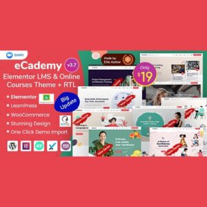 eCademy Elementor LMS and Online Courses Theme 6.1