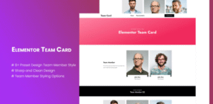 Elementor Team Card 1.0.0