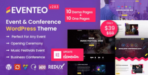 Eventeo – Event & Conference WordPress Theme 2.8.3
