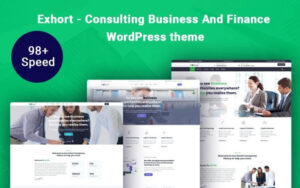 Exhort – Consulting Business And Finance WordPress Theme 1.0.0