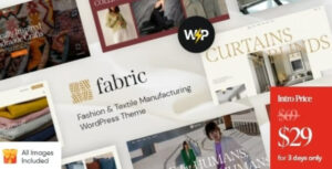 Fabric – Fashion & Textile Manufacturing WordPress Theme 1.3.0