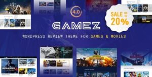 Gamez – Best WordPress Review Theme For Games, Movies And Music 4.3.4