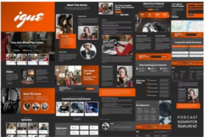iGUE – Podcaster Elementor Template Kit