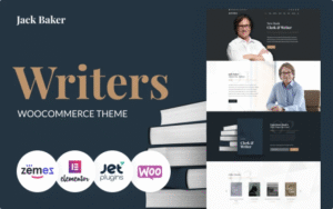 Jack Baker – Writer Responsive WordPress Theme 1.0.1