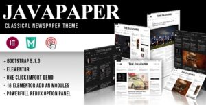 Javapaper – Classic Newspaper Theme 1.4