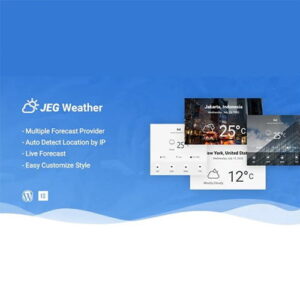 Jeg Weather Forecast Addon for Elementor and WPBakery 1.0.3