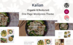 Kalian – Organic Restaurant WordPress Theme 1.0.0