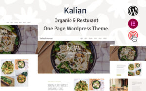 Kalian – Organic Restaurant WordPress Theme 1.0.0