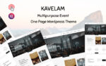 Kavelam – Multipurpose Event Management One Page WordPress Theme 1.0.0