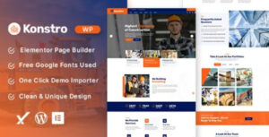 Konstro – Construction WordPress Theme 1.0.0