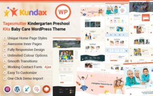 Kundax – Kindergarten Baby Care Children WordPress Theme 1.2