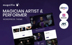 Magician Artist & Performer WordPress Theme – Magnifio WordPress Theme 1.0.1
