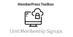 MemberPress Toolbox – Limit Signups 1.0.0