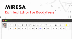 Miresa – WordPress Rich Text Editor For BuddyPress 1.0.3
