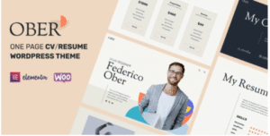 Ober – CV/Resume & Personal Portfolio WordPress 1.0.7