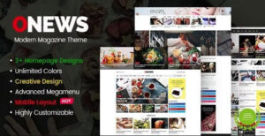 ONews – Modern Newspaper & Magazine Theme WordPress (Mobile Layout Ready) 1.1.3