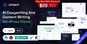 Openup – AI Content Writer & AI Application WordPress Theme 1.0.2