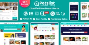 Petslist – Pet listing WordPress Theme 1.2.0