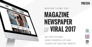 PRESSO – Modern Magazine / Newspaper / Viral Theme 4.0.0