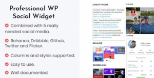 Professional WP Social Widget Plugin 1.2