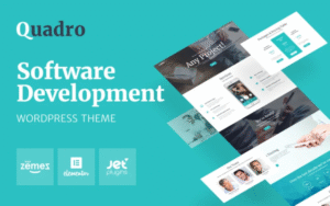 New Quadro – Software Company WordPress Theme 1.0.1