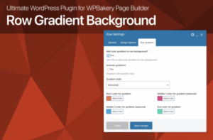 Row Gradient Background for WPBakery Page Builder 1.0