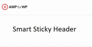 Smart Sticky Header for AMP 1.0.4