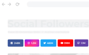 Social followers bar for WordPress 1.2.5
