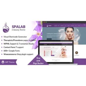Spa Lab Beauty Salon WordPress Theme 5.9