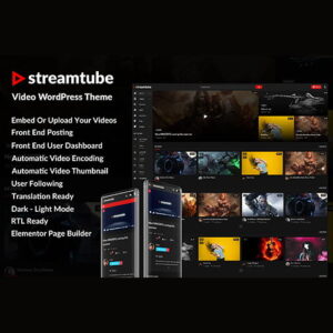 StreamTube Video WordPress Theme 3.0.10