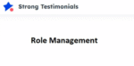 Strong Testimonials Role Management 1.0.3