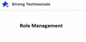 Strong Testimonials Role Management 1.0.3