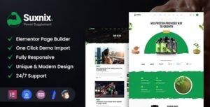 Suxnix – Health Supplement WordPress Theme 1.1