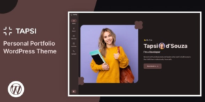 Tapsi – Personal Portfolio WordPress Theme 1.0