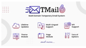 TMail – Multi Domain Temporary Email System 7.1