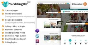 WeddingDir – Directory & Listing WordPress Theme for Vendor / Supplier 1.1.4