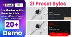 WooCommerce Product List Addon For Elementor 1.8